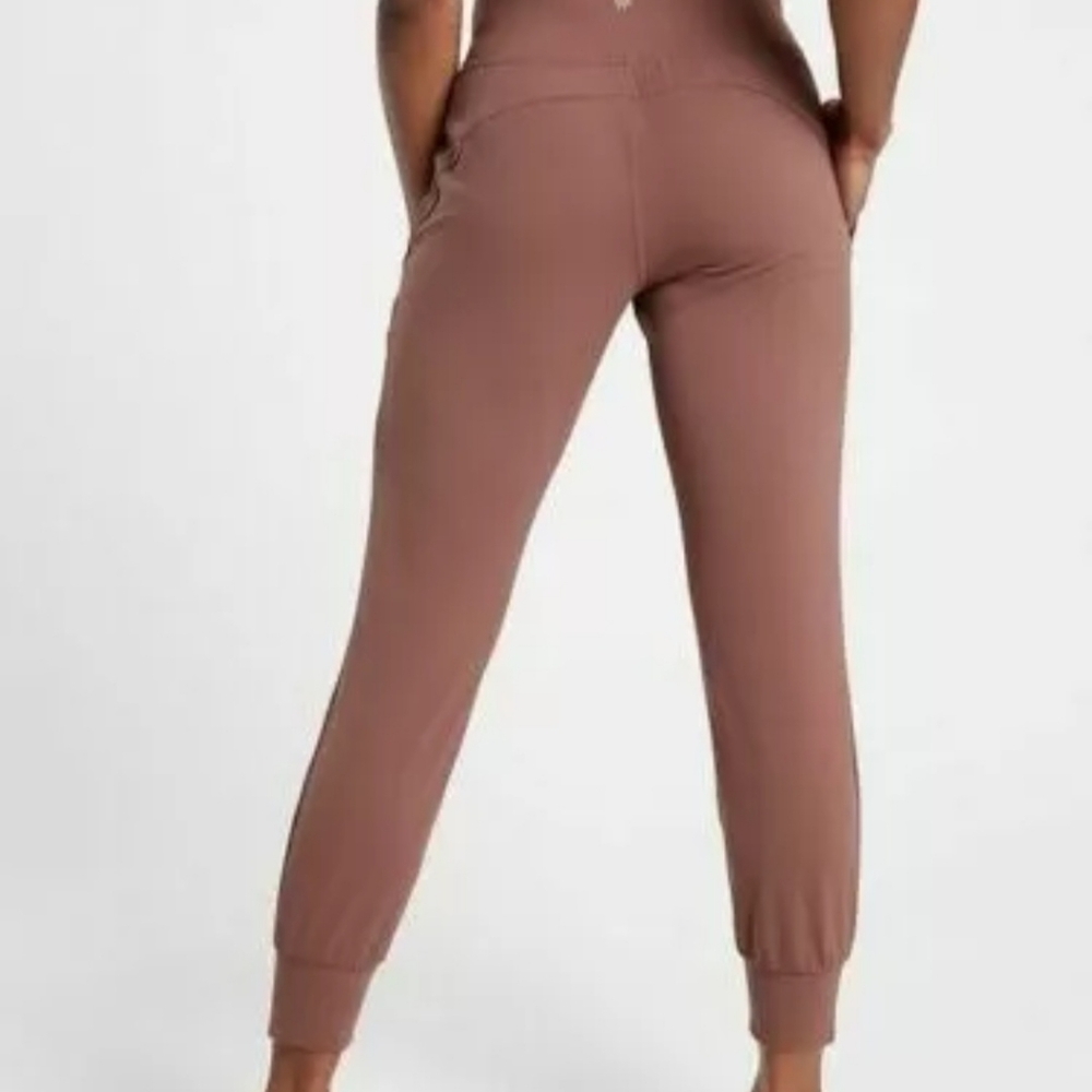 Athleta Mauve Brown High-Waist Jogger Leggings - Picture 2 of 8